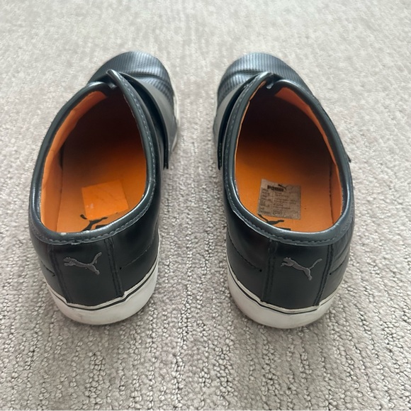 Men’s Puma Shoe Slip-On Size 9 Black Leather - Picture 3 of 10